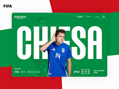 Euro 2024 - Italy (Group B) 2024 colorfull copa euro mondrianizm ui uidesign