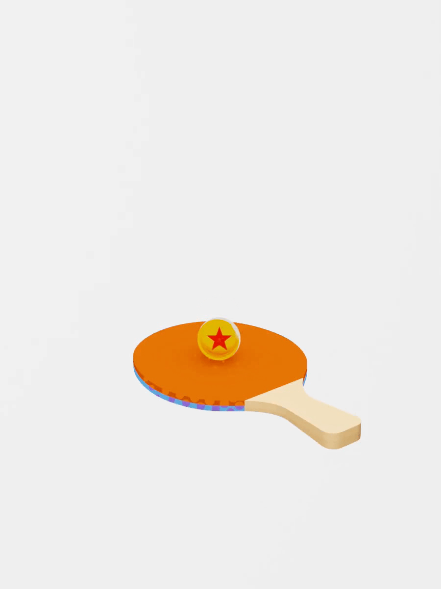 3D PingPong blender design gif illustration motion pingpong