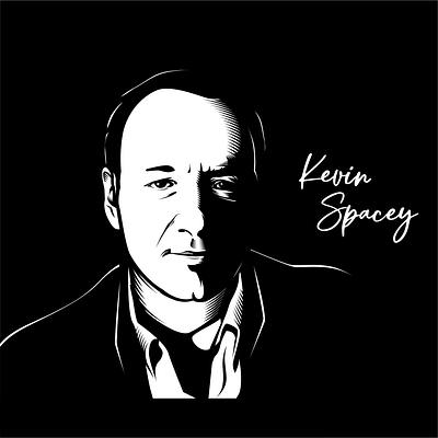 Kevin Spacey branding coreld coreldraw drawing illustration illustrator logo vector