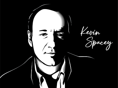 Kevin Spacey branding coreld coreldraw drawing illustration illustrator logo vector