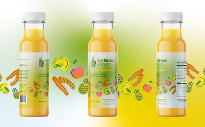 Label Design for 'Got Green Drinks?' branding design drink packaging ecommerce graphic design label design packag packaging design vector