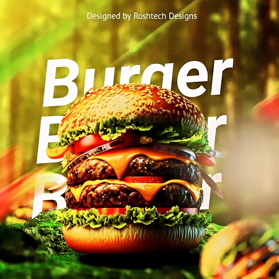 FLYER DESIGN FOR BURGER ADVERT by Nurudeen Roqeeb on Dribbble