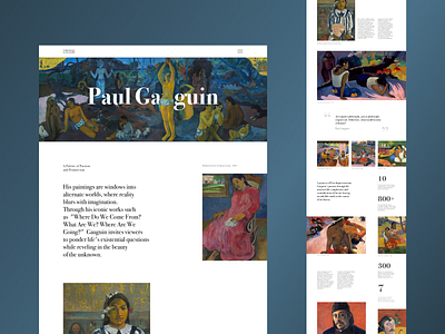 Paul Gaugin – Longread longread paul gaugin uxui web design