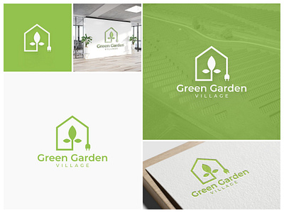 Green Garden Village Logo Design branding ecofriendly graphic design greenenergy greengardenvillage iconicdesign innovativebranding logo logodesign natureinspired sustainability