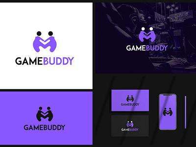 GameBuddy | Logo Design brand identity branding gamepad gaming gaming logo graphic design human illustration logo logo design logotype modern people playing sports symbol twitch