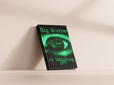 Book Cover Design 1984- George Orwell bookcover branding cover design edit graphic design illustration illustrator mockup phoyoshop print rebrand typography ui ux