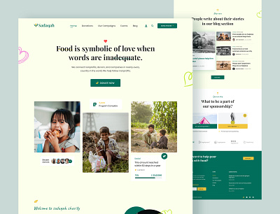 "Sadaqah" Charity web design template charity charity ui design charity web design charity web ui design graphic design landing page orphanage orphanage ui design sadaqah landing page sadaqah web design ui ui design ui ux user experience design user interface design ux web design web interface design web ui design