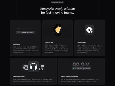 Enterprise-ready solutions app branding design graphic design landing page product design ui ux