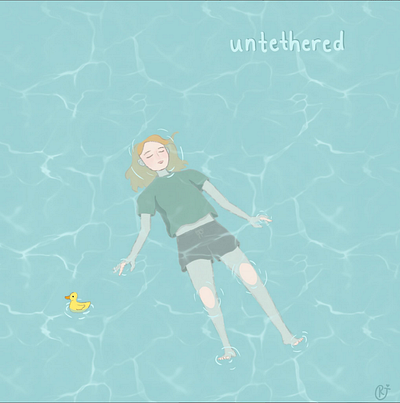 Un-tethered art digital graphic design illustration