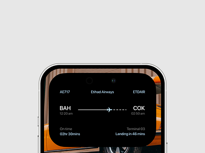 Apple Dynamic Island - Flight Tracking App Concept animation design ui userexperience userinterface ux