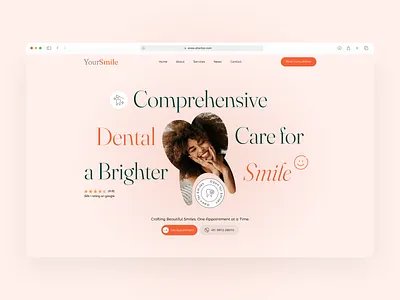 Your Smile | Dental Care care clinic dashboard dental dentist design health hospital logo marketplace medical user experience website