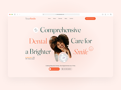 Your Smile | Dental Care care clinic dashboard dental dentist design health hospital logo marketplace medical user experience website