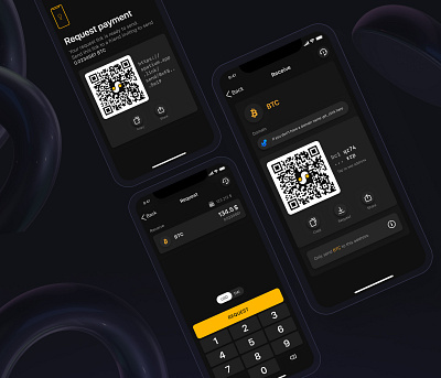 Unlock the Future of Crypto: SPATIUM's Receive Screens branding crypto crypto wallet graphic design illustration ui ux