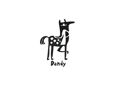 Dandy art brand dandy design graphic design hat horse human logo logodesign logotype man vector