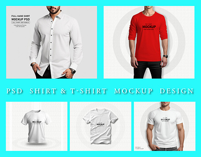 FULL HAND SHIRT & T-SHART PSD MOCKUP DESIGN camisa clothes clothing mockup fashion mockup mockup mockup shirt mockup tshirt textile tshirt