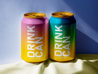 Free Drink Can Mockup PSD cans drink free free mockup freebies mockup mockup design mockup psd product design psd psd mockup