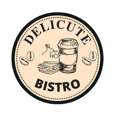 Logo For Coffee Shop Business beans bistro bistro logo coffee shop graphic design logo logo for coffee shop