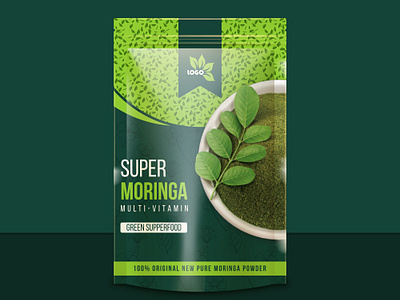 Free Pouch Mockup download, Packaging Design design moringa powder packaging pouch pouch design