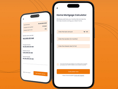 Home Loan Calculator UI calculator challenge dailyui dailyuichallenge design figma homeloanui inspiration inspo mobile ui ui uiinspo uiux ux