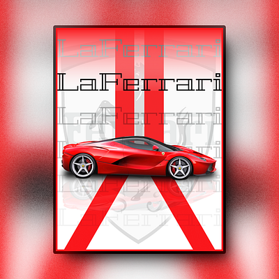 Unleash the Power: LaFerrari Banner Extravaganza 🚀✨ banner design graphic design illustration laferrari template typography