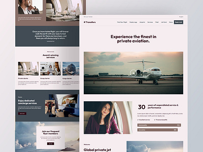 Private Jet Charter airline airplane aviation booking booking system charter clean design flight flight booking inspiration jet landing page luxury tourism transport travel ui wordpress wordpress theme