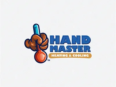 Heating And Cooling Logo branding cooling design graphic design heating heating and cooling identity illustration logo mark service tshirt vector