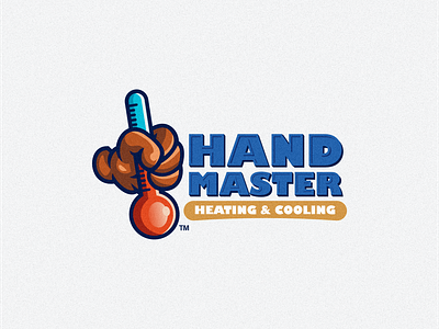 Heating And Cooling Logo branding cooling design graphic design heating heating and cooling identity illustration logo mark service tshirt vector