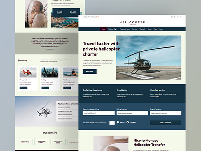 Helicopter Charter & Tours airline blue booking booking system business clean daily flight helicopter landing page design layout luxury responsive search space tourism tours travel website wordpress theme