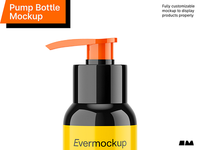 Pump Bottle Mockup 3d branding dispenser bottle download evermockup glossy graphic design handwash illustration matte metallic mockup mockups pump bottle template