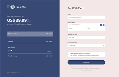 Credit Card Checkout Page 100dayschallenge checkoutpage creditcardcheckout dailyui ui webdesign