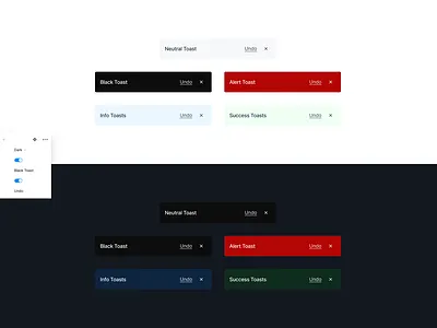 Icon Box dashboard design toasts ui ux