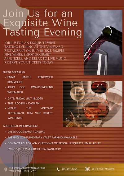 Flyers For Wine Tasting Evening designing flyer flyers graphic design wine flyers