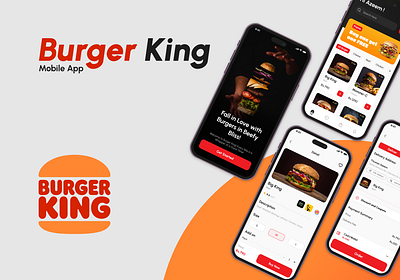 Burger King Mobile App burger king figma mobile app photoshop prototyping ui design ux design wireframing