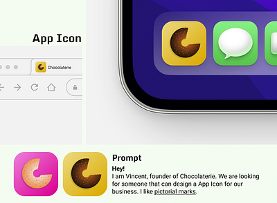 DailyUI #005 - App Icon app app icon bakery icon dailuuichallenge dailychallenge dailyui design donut icon icon minimal ui visuals