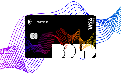 The Innovator Card by Bold Investments branding credit card design graphic design logo product design