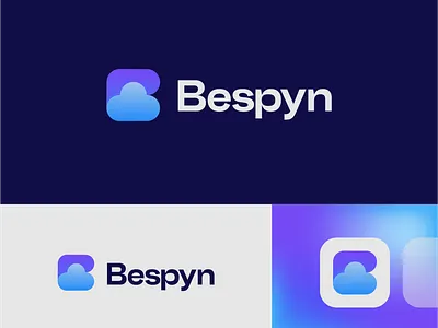 Bespyn app branding cloud graphic design logo transcoding typography video