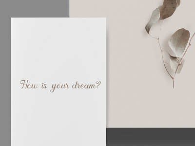 What is your dream? - Almost Delicated Font beauty design font inspiration modern new professional spa typography