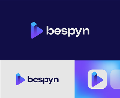 bespyn app branding cloud graphic design logo logotype transcoding video