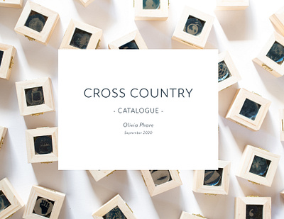 Cross Country Catalogue graphic design photography