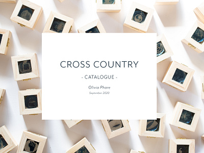 Cross Country Catalogue graphic design photography