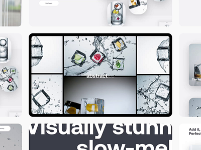 Abstract Ice | Motion animation branding design homepage layout motion typography ui webdesign