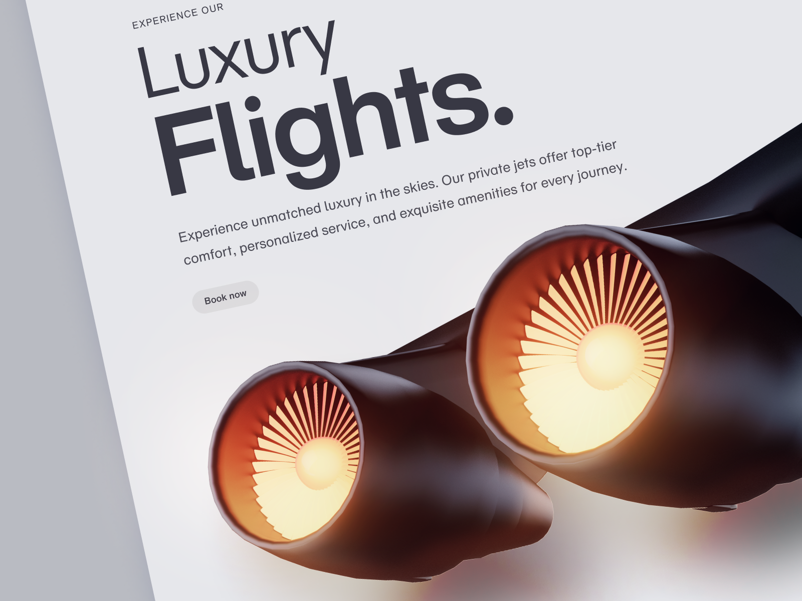 Example of 3D Landing Page