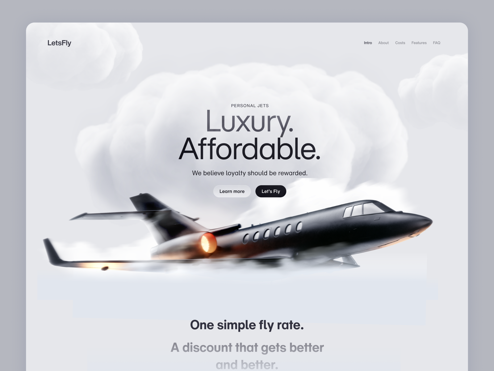 Example of 3D Landing Page