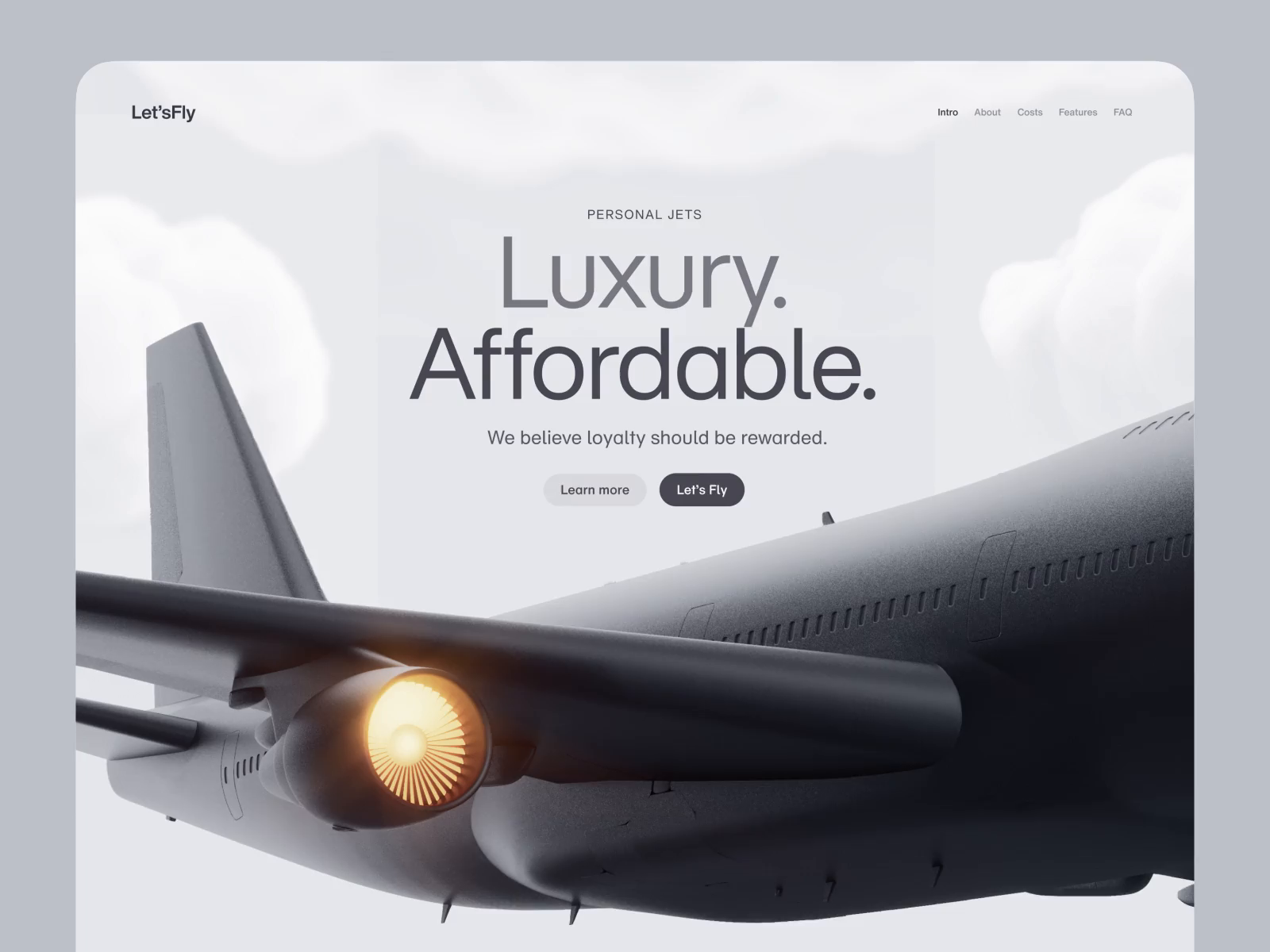 Example of 3D Landing Page