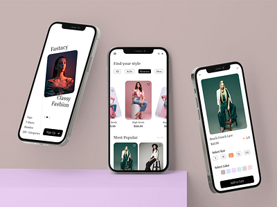 Fashion e-commerce App app design e commerce app figma figma design graphic design mockup ui ui design ui ux design