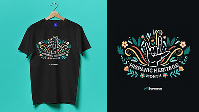 Corporate T Shirt Design - Hispanic Heritage Month brand identity design graphic design illustration t shirt t shirt design vector