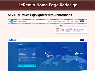 LeRemitt Home Page Redesign: Improving User Experience accessibility bouncerateimprovement designcasestudy homepageredesign leremitt responsivedesign ui uidesign usability userexperience userinterface uxdesign wcag webaccessibility webdesign