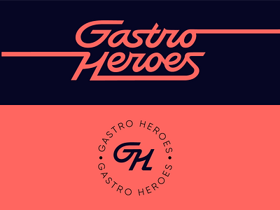 Gastro Heroes branding calligraphy custom design flow gastroheroes goodtype graphic handtype identity lettering logo logotype premium restaurant script sophisticated type unique wordmark