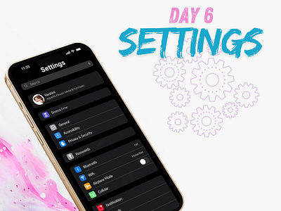 Day 6 of 100 Days Daily UI Challenge: iOS Settings Design 100 days challenge appdesign apple dailyuichallenge day6 figma interfacedesign ios iosdesign iphone mobiledesign settings settingspage uidesign