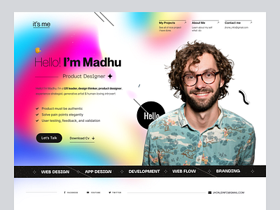 Personal Portfolio Website Design cv landing landing page personal portfolio portfolio portfolio website resume web design website design